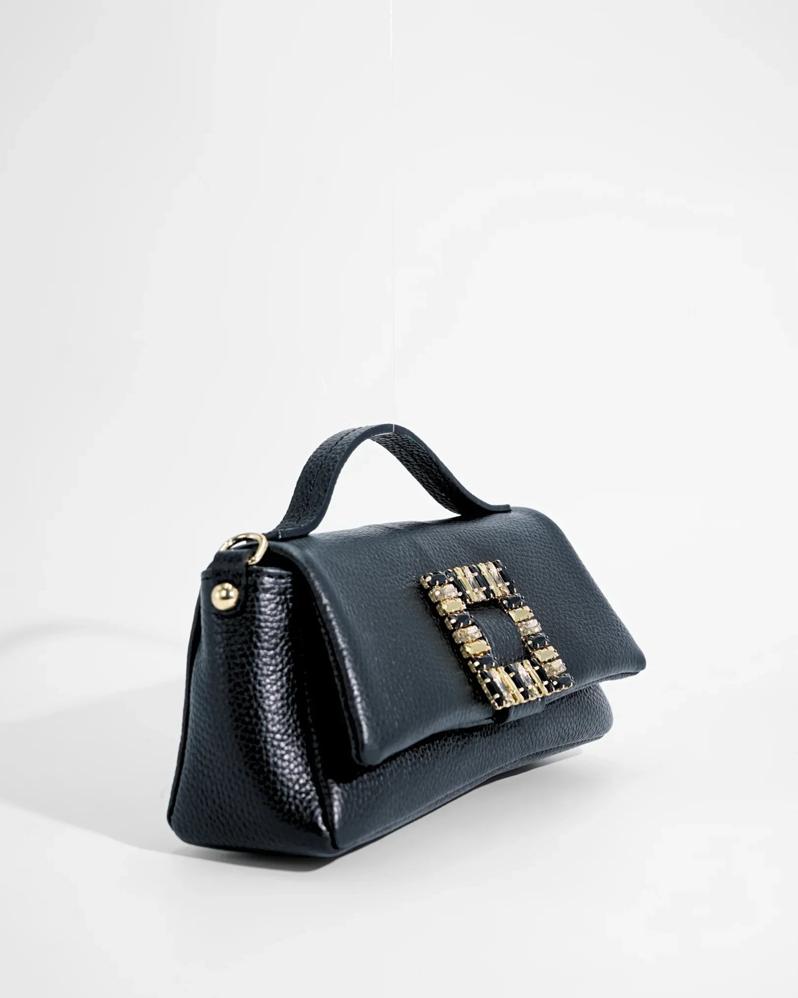 POCHETTE STRASS | NERO