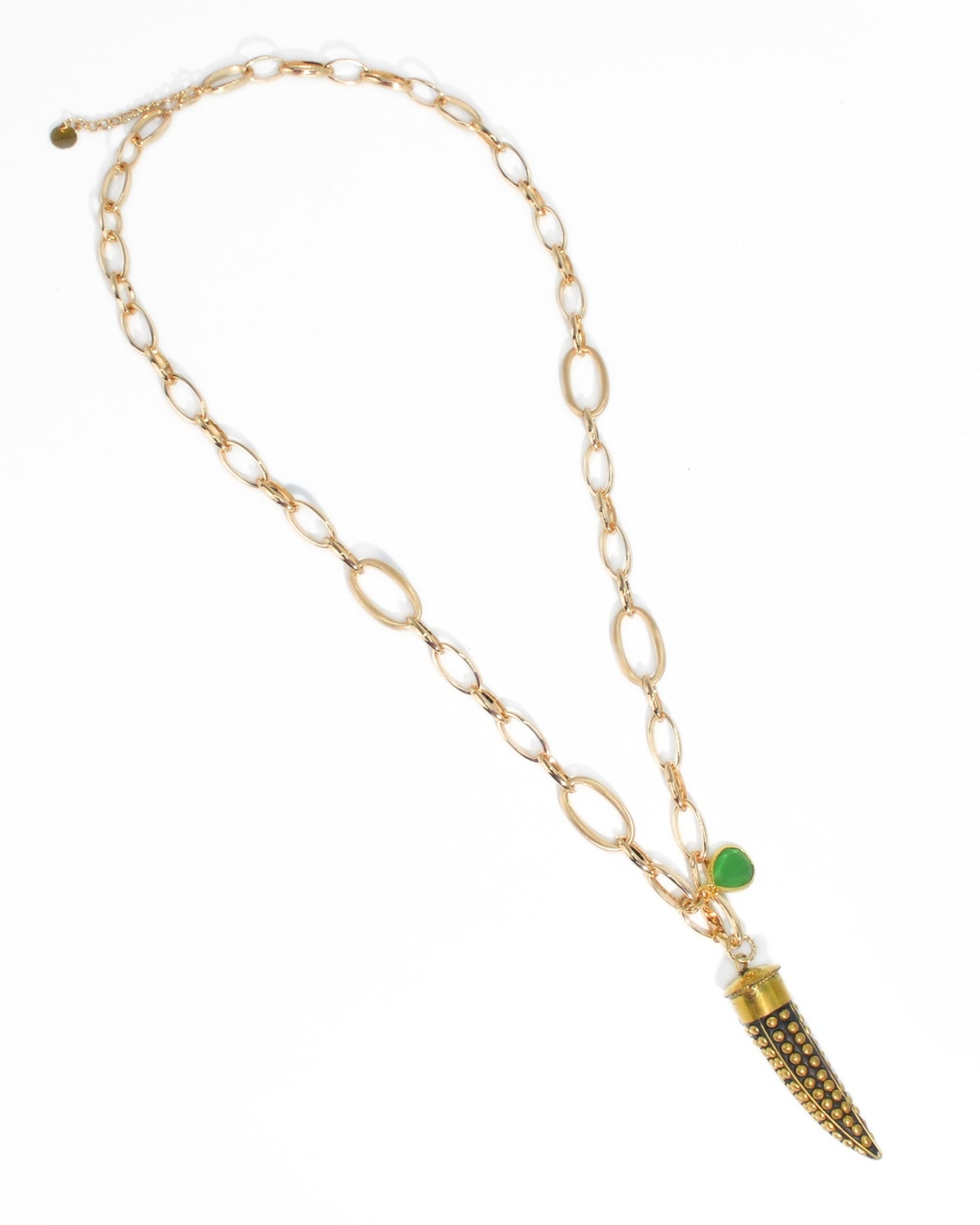 COLLANA CORNO | VERDE