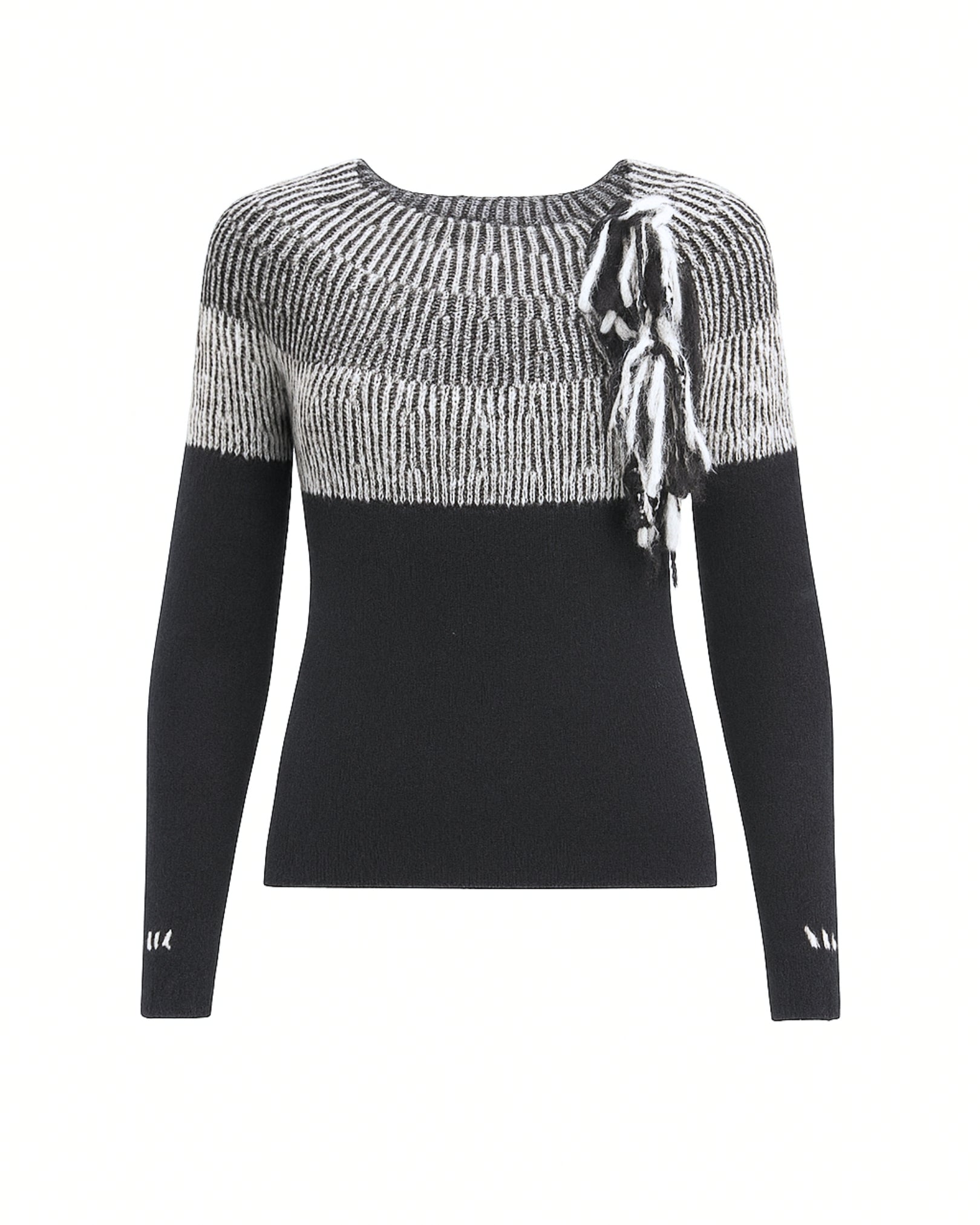 MAGLIONE IN LANA CON DETTAGLI | NERO