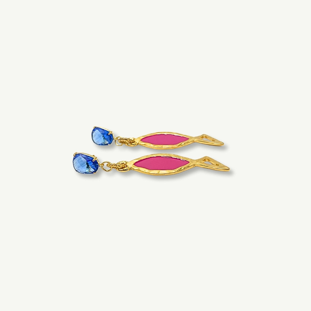 ORECCHINO COLOR FISH | FUCSIA