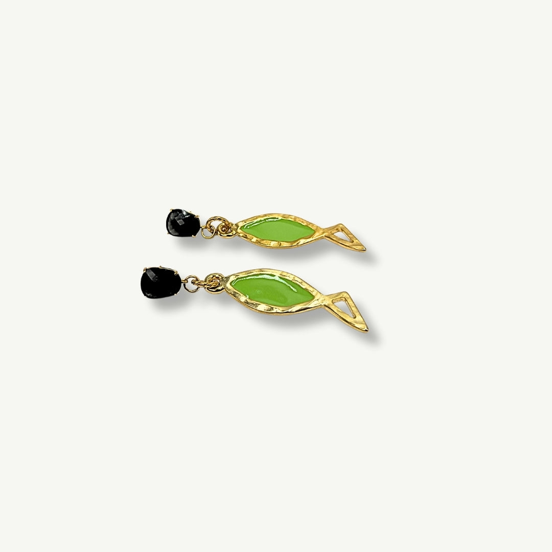 ORECCHINO COLOR FISH | VERDE