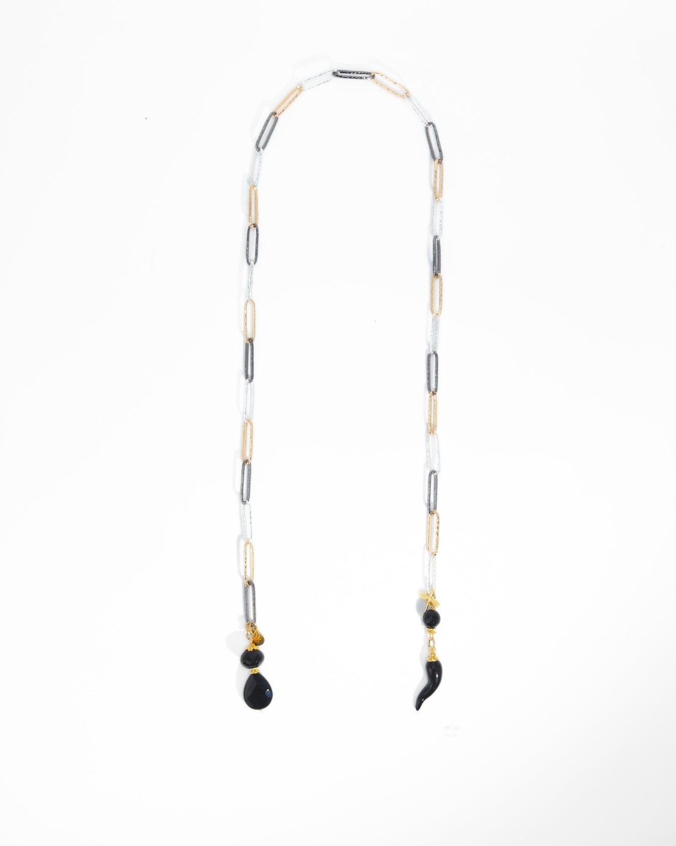 COLLANA SCIARPA B/W | NERO