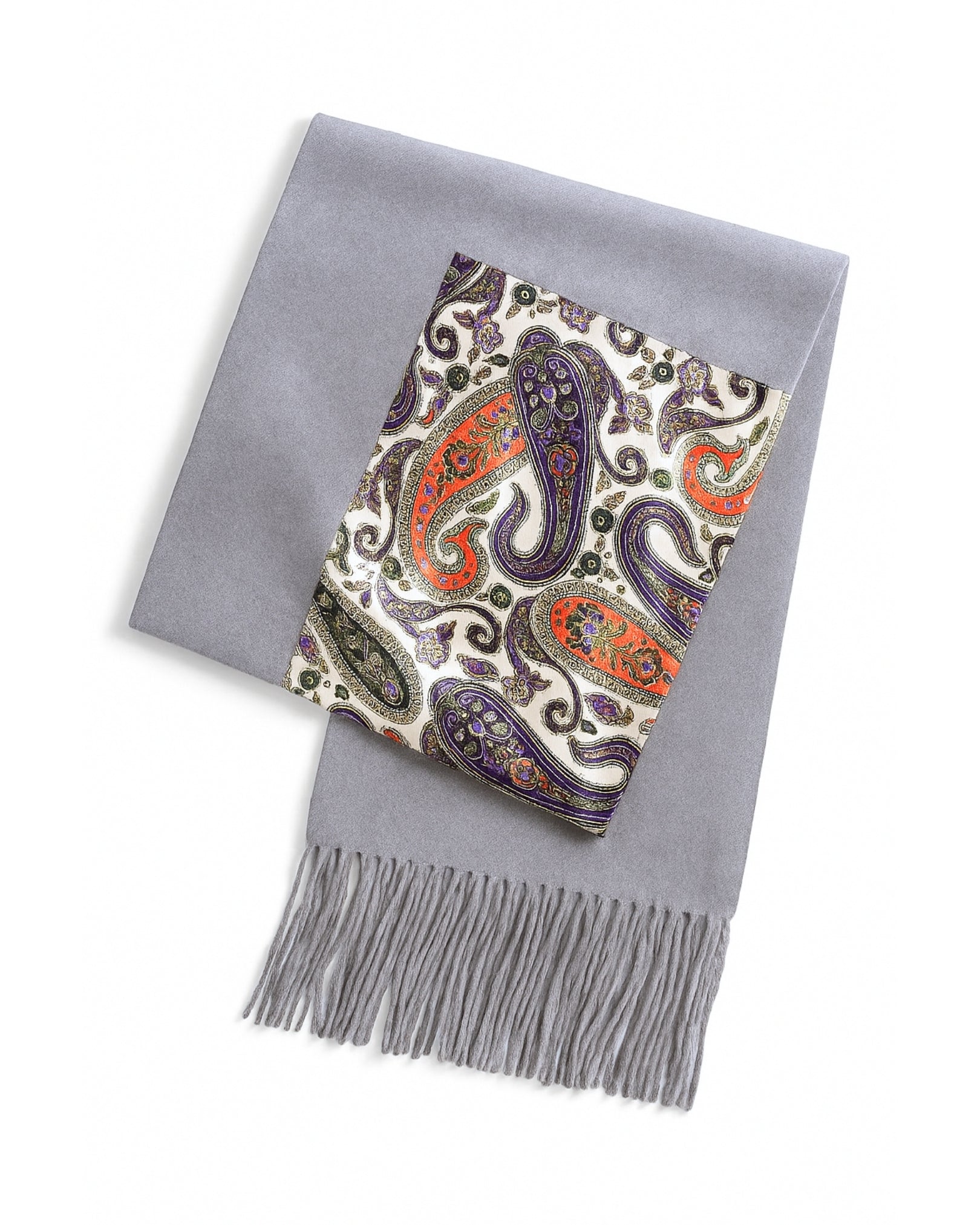 SCIARPA SETA | GRIGIO