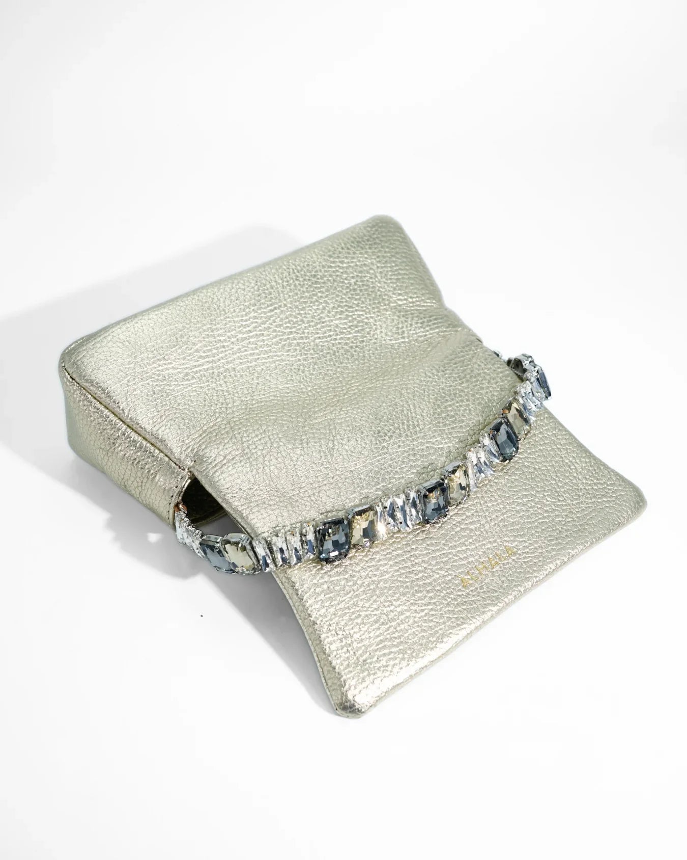 POCHETTE MIA LAMINATED | ORO