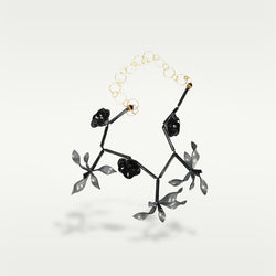 COLLANA FIORE ACETATE | NERO