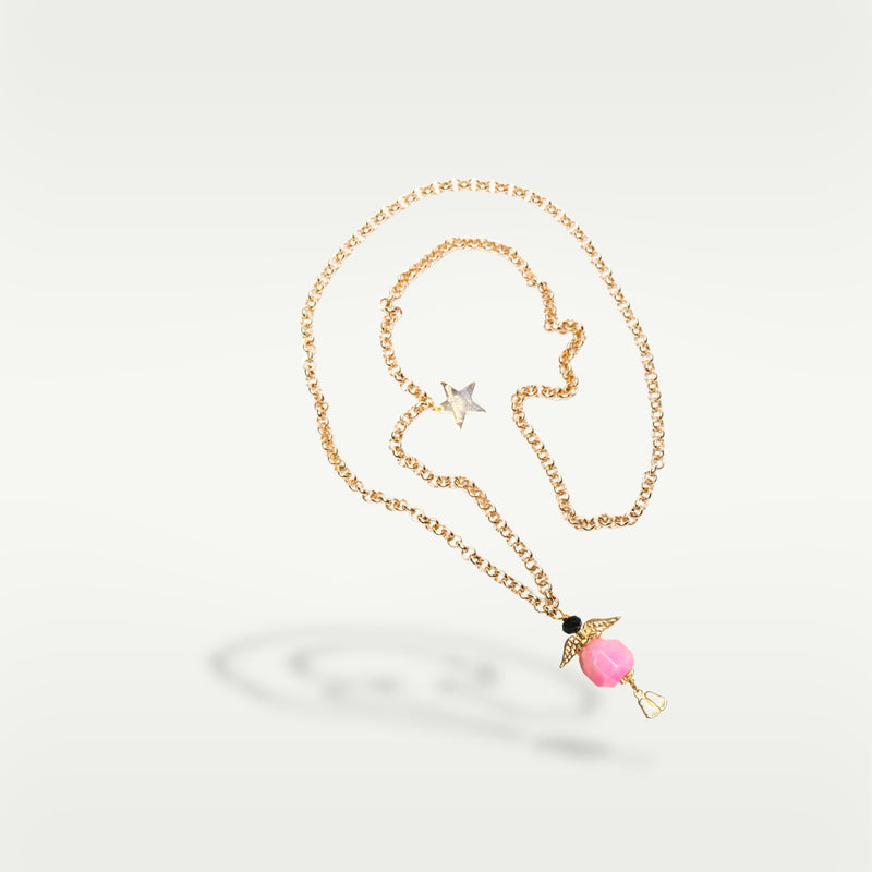 COLLANA STONE ANGEL | FUCSIA