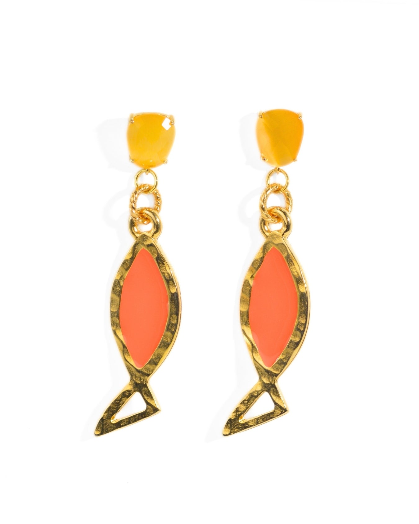 ORECCHINO COLOR FISH | ARANCIONE