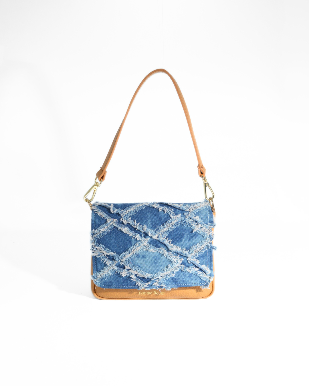 POCHETTE JEANS | COGNAC