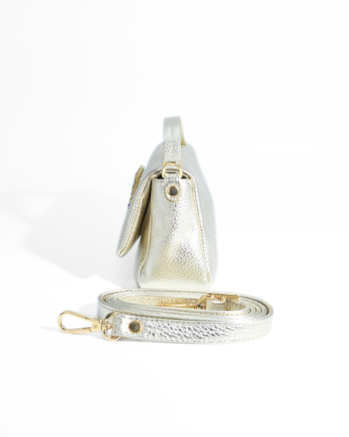 POCHETTE STRASS NIGHT | PLATINO