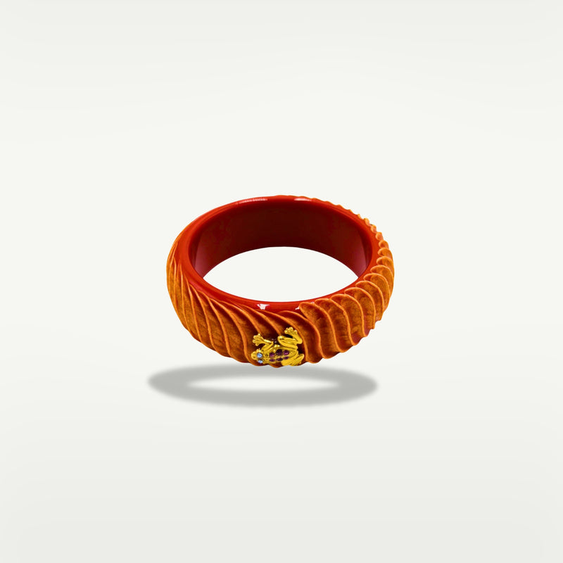 ACETATE FROG BRACELET | LIGHT BRICK