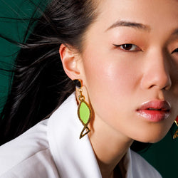 COLOR FISH EARRING | GREEN