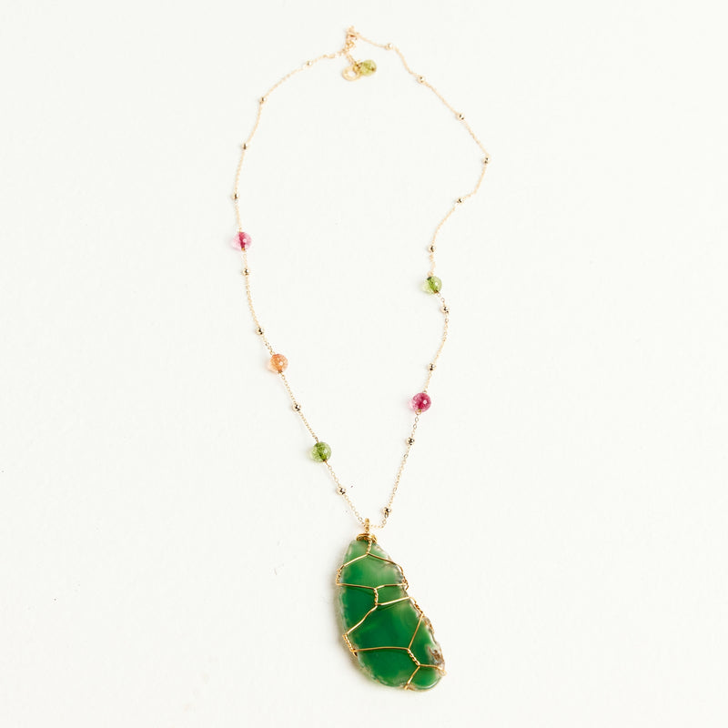 COLLANA AGATA | VERDE