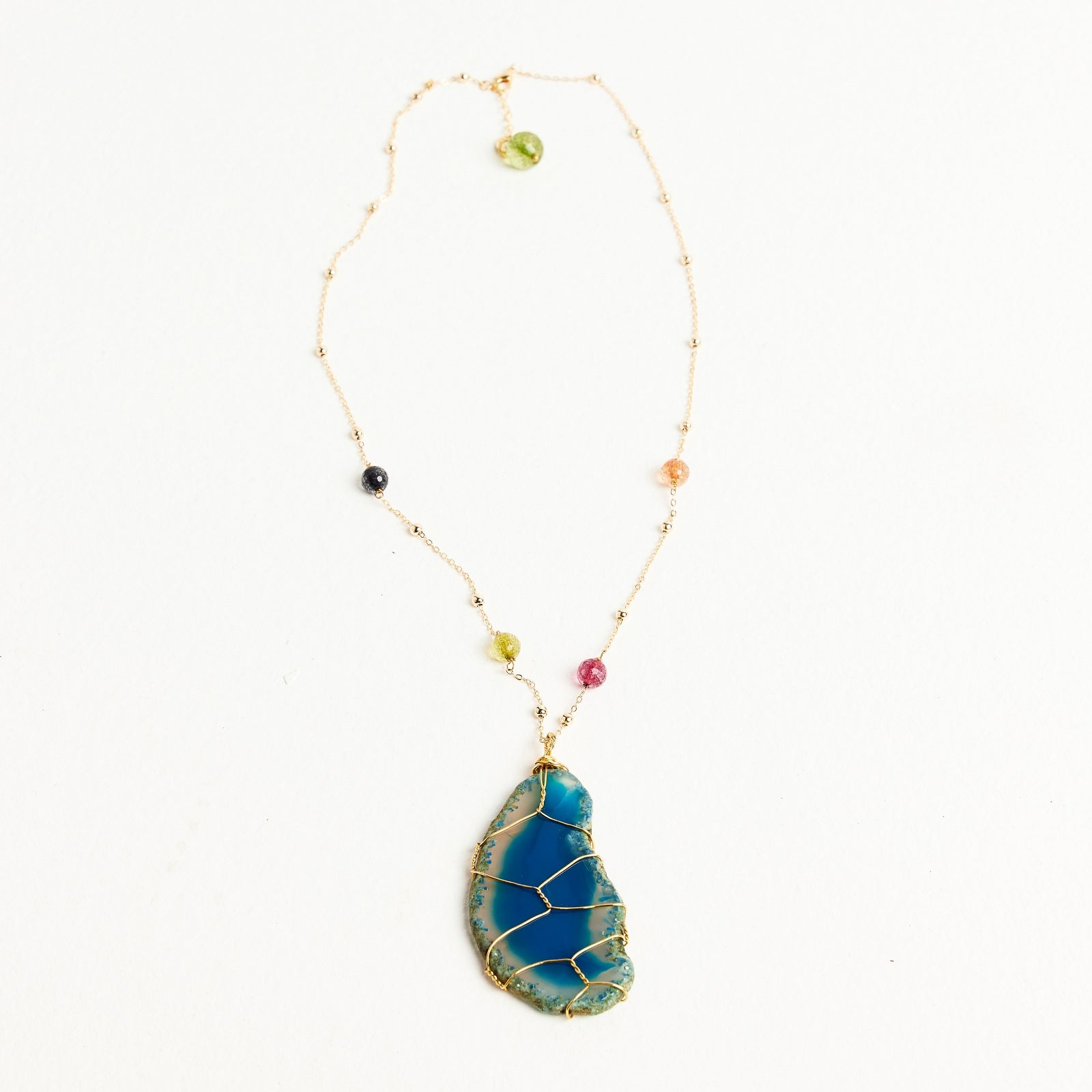 AGATE NECKLACE | BLUE