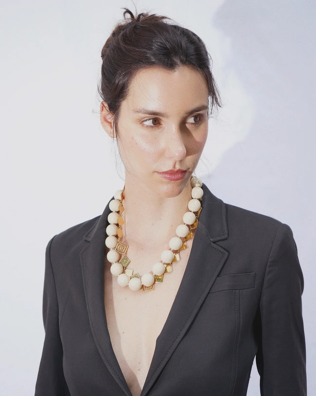 COLLANA BALLS | BEIGE