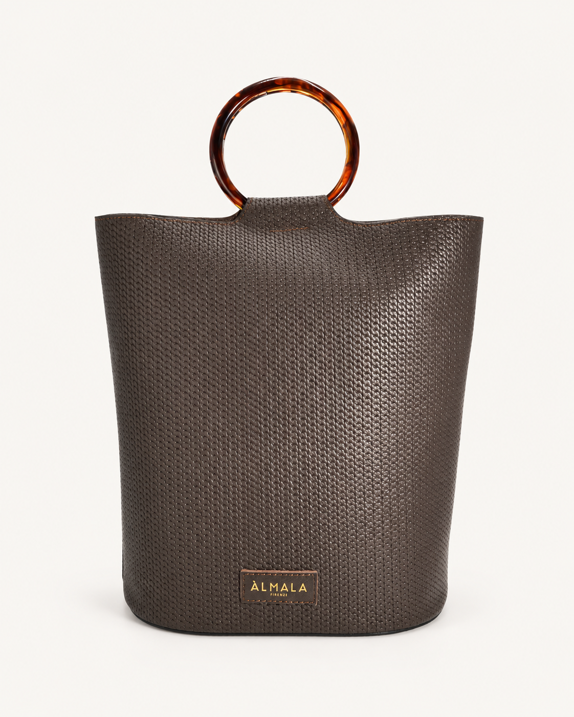 BUCKET ACETATE [BRAID] | CIOCCOLATO - vista 1