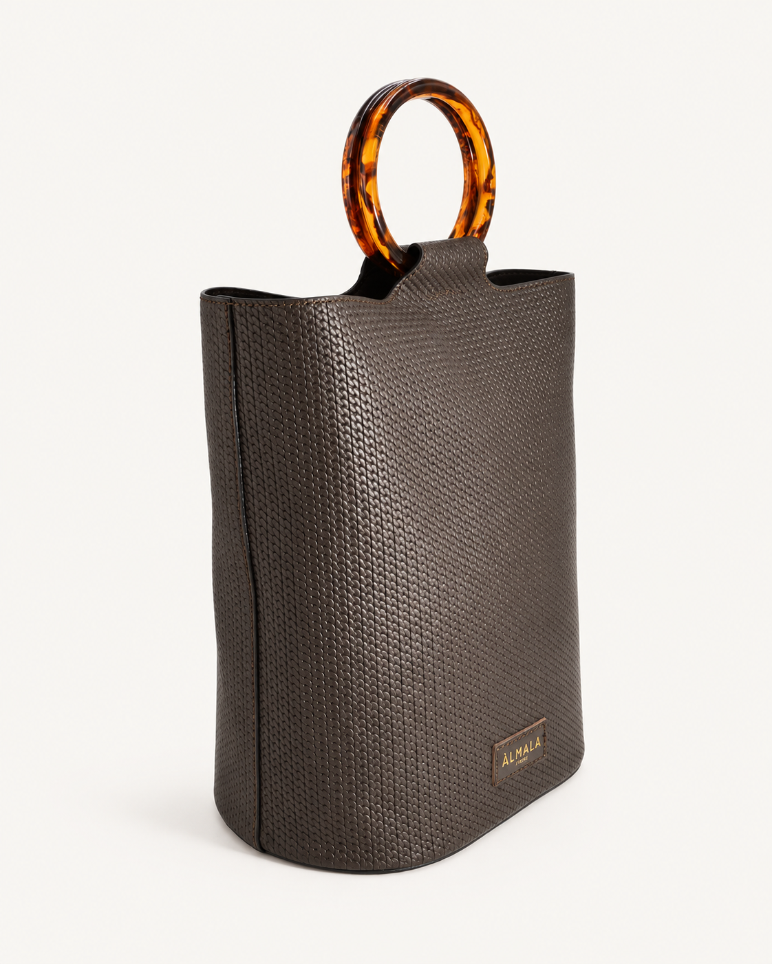 BUCKET ACETATE [BRAID] | CIOCCOLATO - vista 2