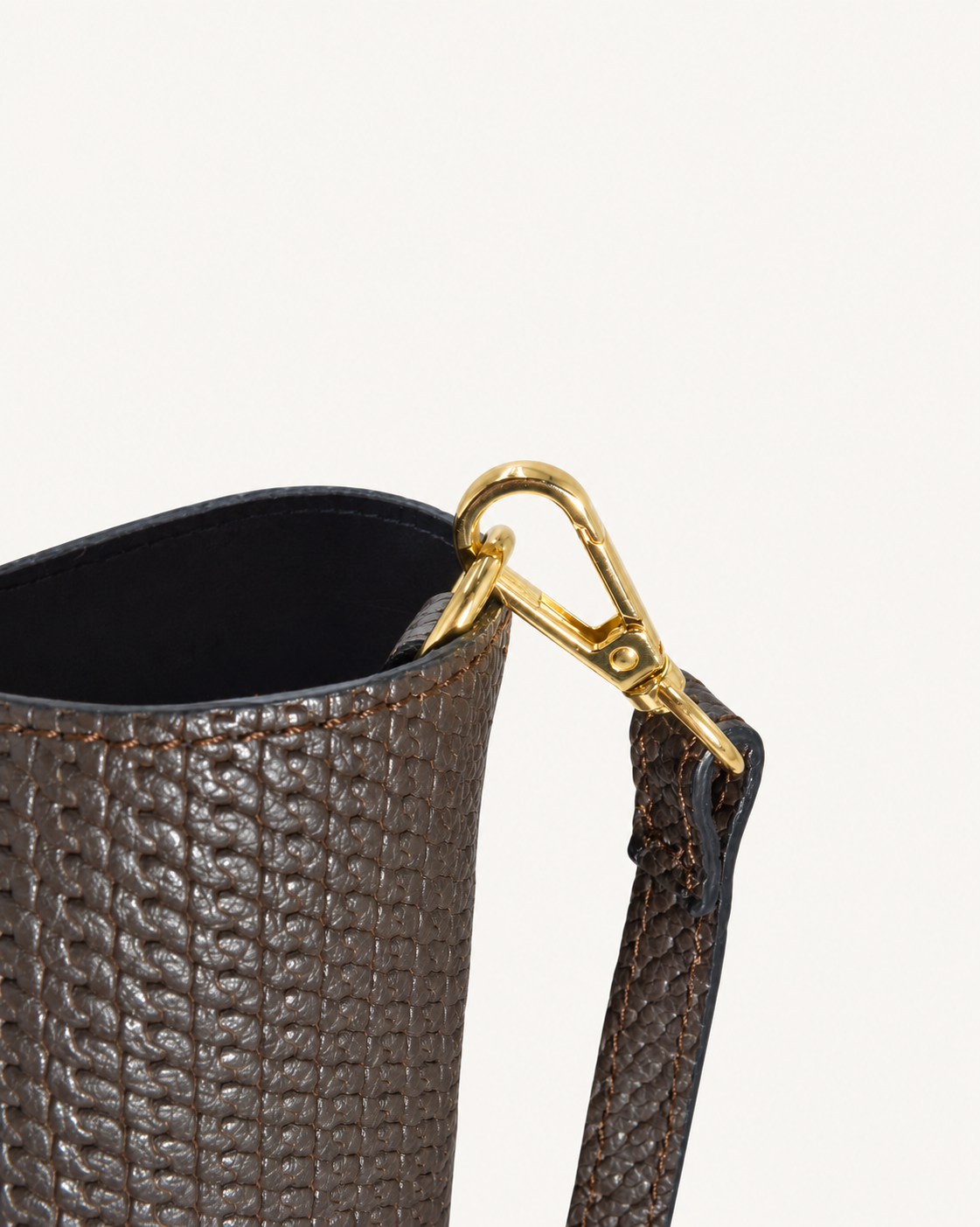 BUCKET ACETATE [BRAID] | CIOCCOLATO - vista 5