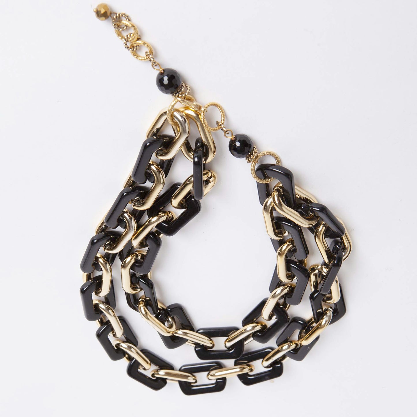 ACETATE GOLD NECKLACE